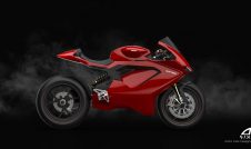 Ducati Electric motorcycle - side view