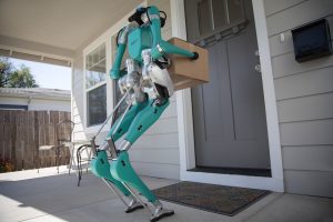 Ford and Agility Robotics explore how a new robot, Digit, can help get packages to your door efficiently with the help of self-driving vehicles.